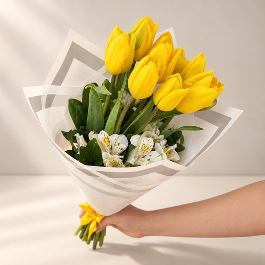 Ramo de Tulipanes Amarillos